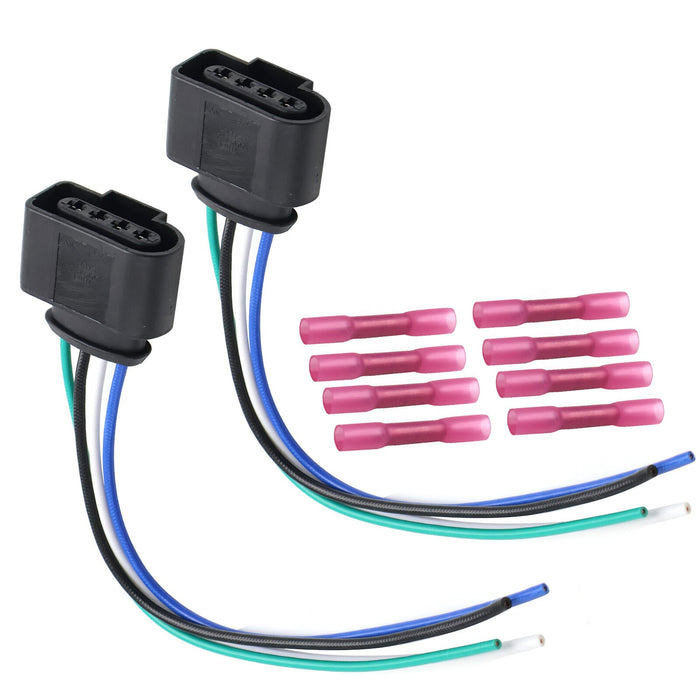 DURAFORCE 2 Pcs Ignition Coil Connectors With Wiring W/Terminals 1J0973724 For VW Audi