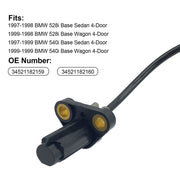 DURAFORCE For 97-99 BMW 528i 540i E39 528i 540i 4X Front & Rear ABS Wheel Speed Sensor