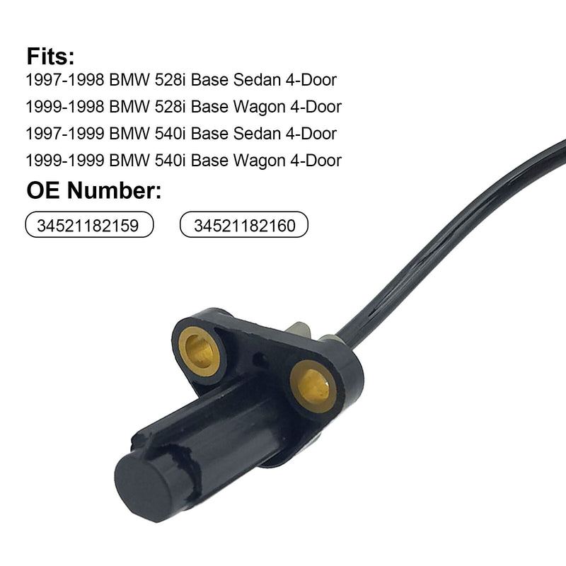DURAFORCE For 97-99 BMW 528i 540i E39 528i 540i 4X Front & Rear ABS Wheel Speed Sensor