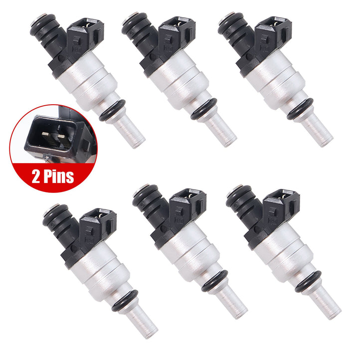 DURAFORCE 6Pcs Fuel Injectors For 01-05 BMW Z3 528i Z4 323i 323Ci 325Ci 2.8L 2.5L 1427240