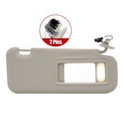 DURAFORCE New RH Passenger Side Gray Sun Visor W/ Light BBM369270C-75 For Mazda 3 10-13