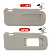 DURAFORCE New RH Passenger Side Gray Sun Visor W/ Light BBM369270C-75 For Mazda 3 10-13