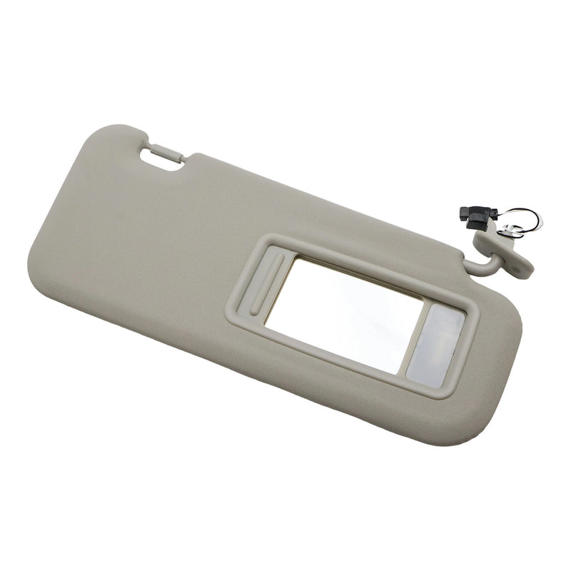 DURAFORCE New RH Passenger Side Gray Sun Visor W/ Light BBM369270C-75 For Mazda 3 10-13