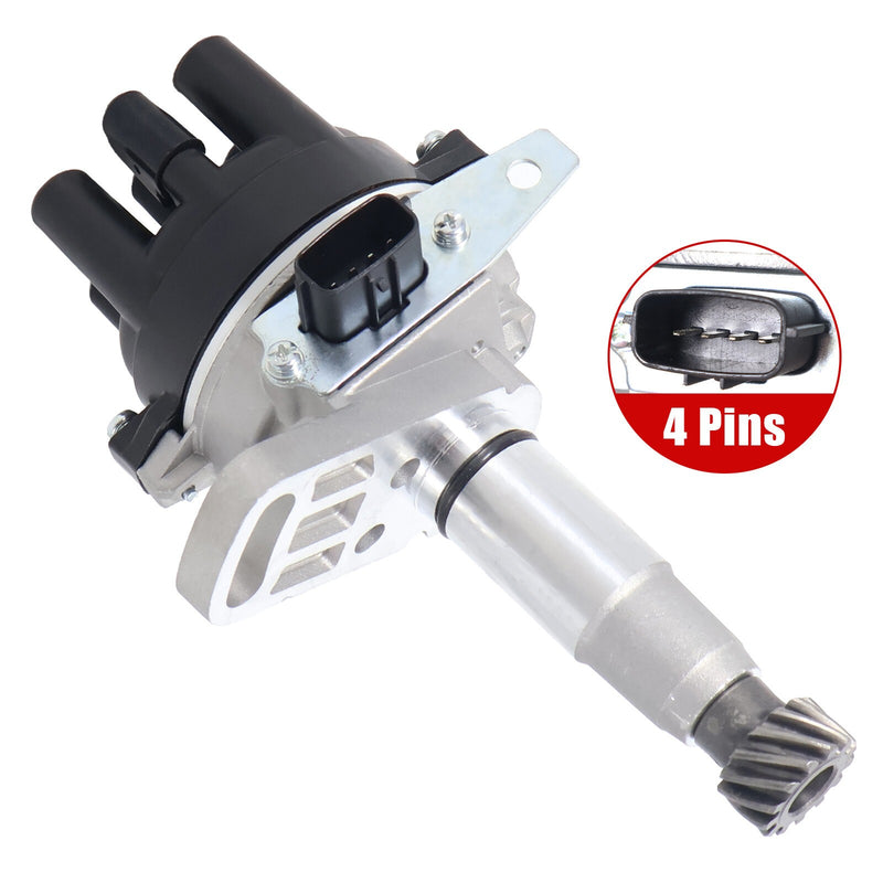 DURAFORCE F2G818200A Ignition Distributor with Cap & Rotor for 90-93 Mazda B2200 L4 2.2L