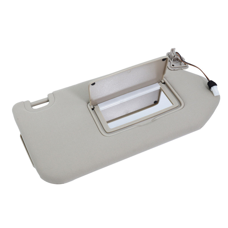 DURAFORCE Beige Right Passenger Sun Visor w/Lights For 13-18 Nissan Pathfinder 96400-9PB0A