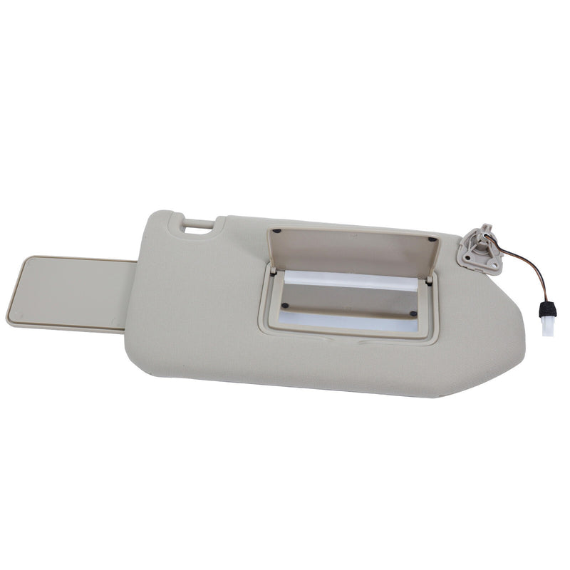 DURAFORCE Beige Right Passenger Sun Visor w/Lights For 13-18 Nissan Pathfinder 96400-9PB0A
