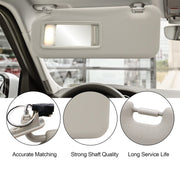 DURAFORCE Right & Left Gray Driver & Passenger Pair Sun Visor W/Light For Mazda 3 2.0L