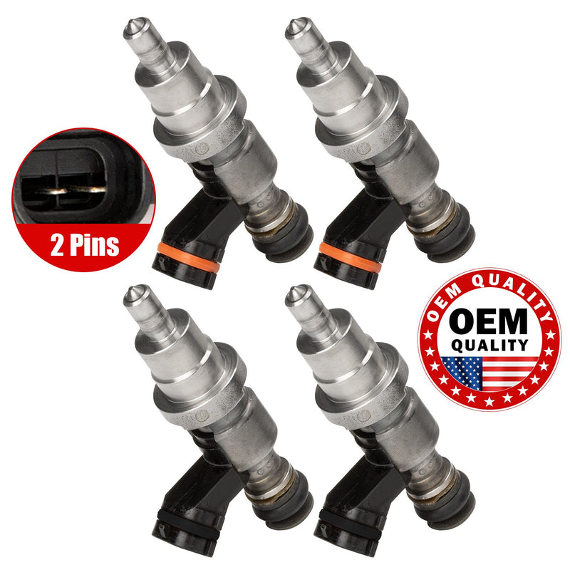 DURAFORCE 4Pcs 23209-28030 Fuel Injector Nozzle For Toyota Avensis RAV4 Engine 1AZ-FSE D4
