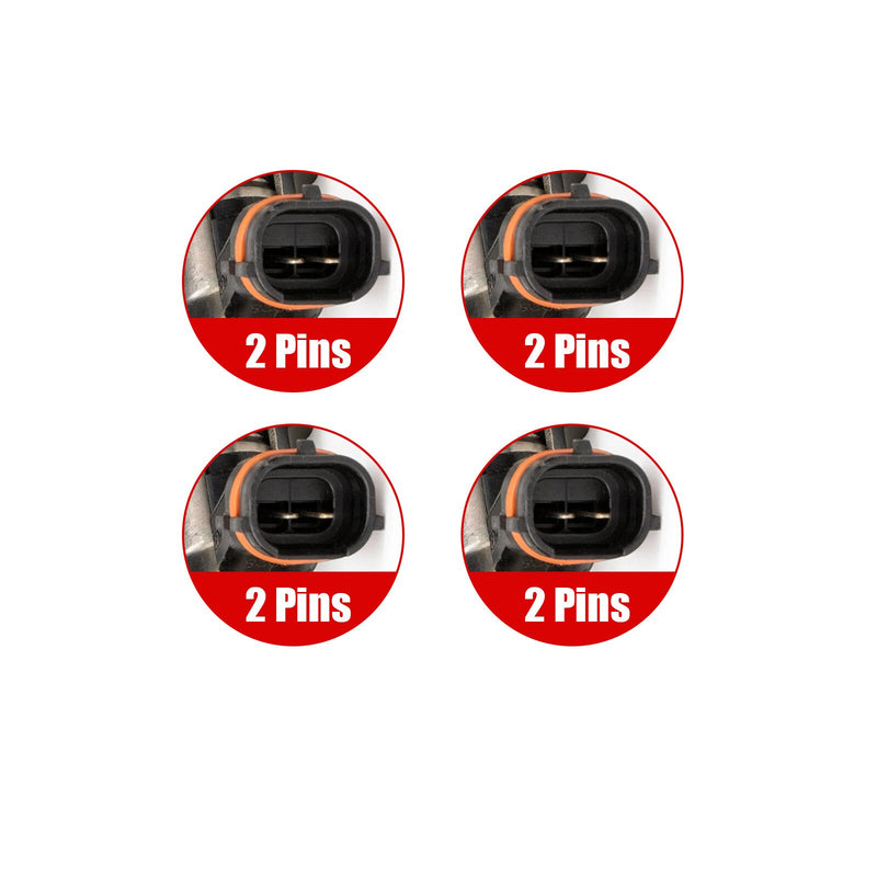 DURAFORCE 4Pcs 23209-28030 Fuel Injector Nozzle For Toyota Avensis RAV4 Engine 1AZ-FSE D4