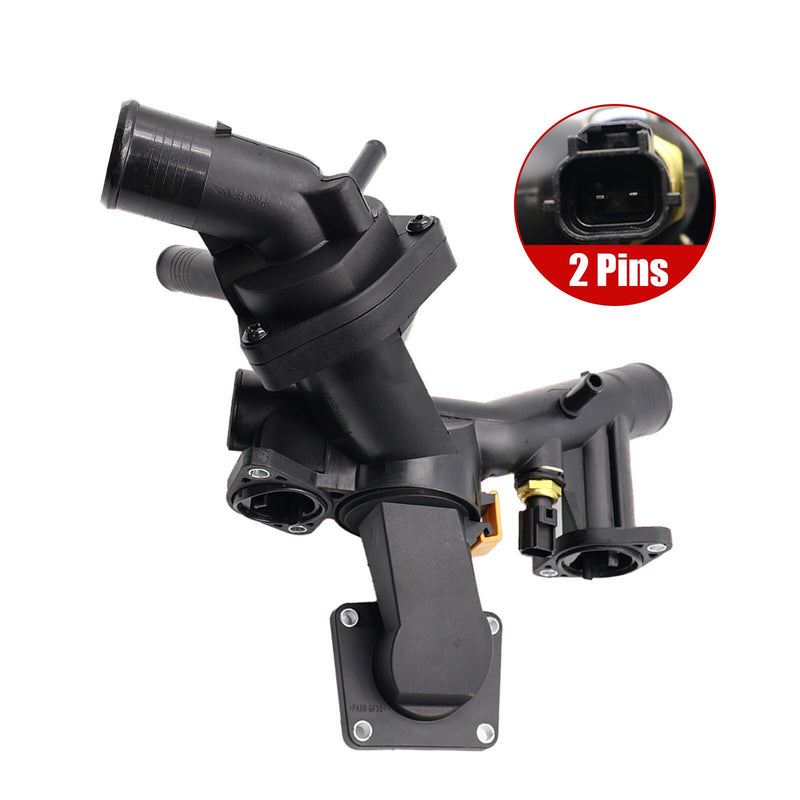 DURAFORCE Thermostat W/ Housing 4H238A504AC for Land Rover LR3 SE HSE Range 4.4L V8 05-09