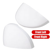 DURAFORCE Driver & Passenger Side 2 x White Mirror Cap Set For HONDA CIVIC 2022-2023