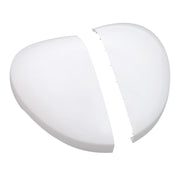 DURAFORCE Driver & Passenger Side 2 x White Mirror Cap Set For HONDA CIVIC 2022-2023