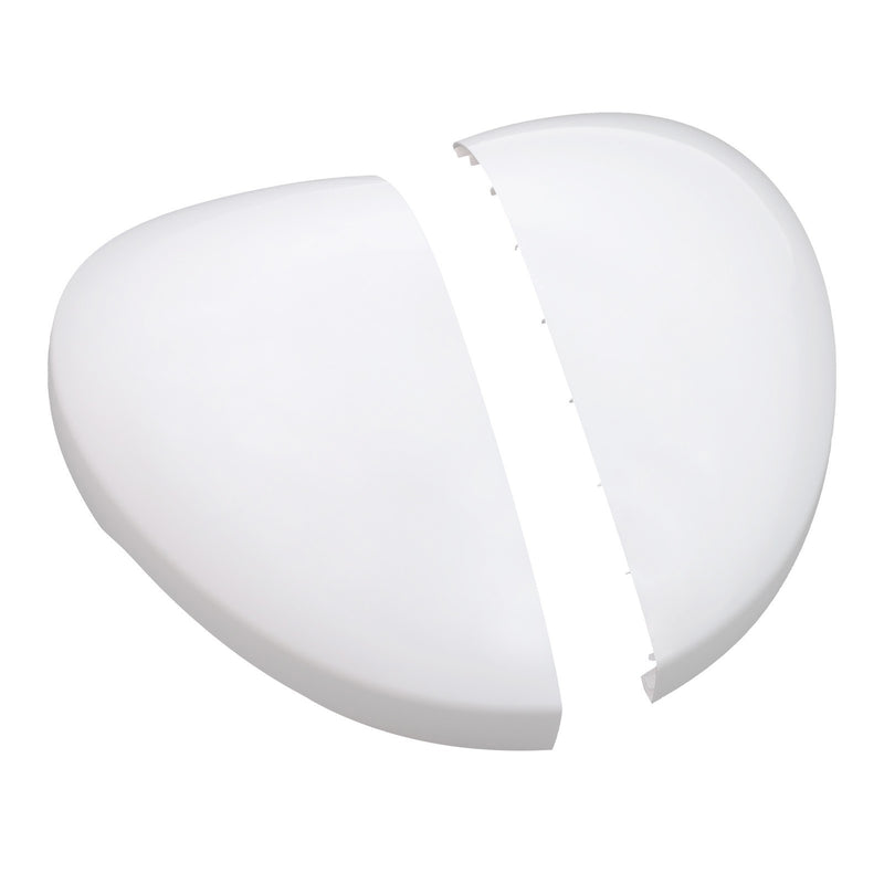 DURAFORCE Driver & Passenger Side 2 x White Mirror Cap Set For HONDA CIVIC 2022-2023