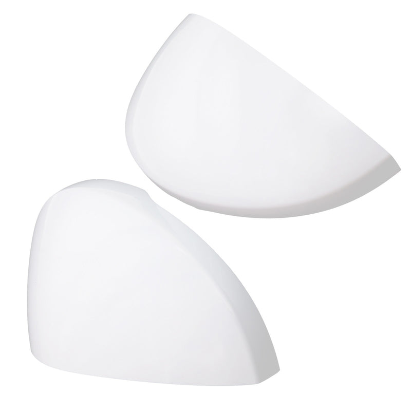 DURAFORCE Driver & Passenger Side 2 x White Mirror Cap Set For HONDA CIVIC 2022-2023