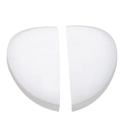 DURAFORCE Driver & Passenger Side 2 x White Mirror Cap Set For HONDA CIVIC 2022-2023