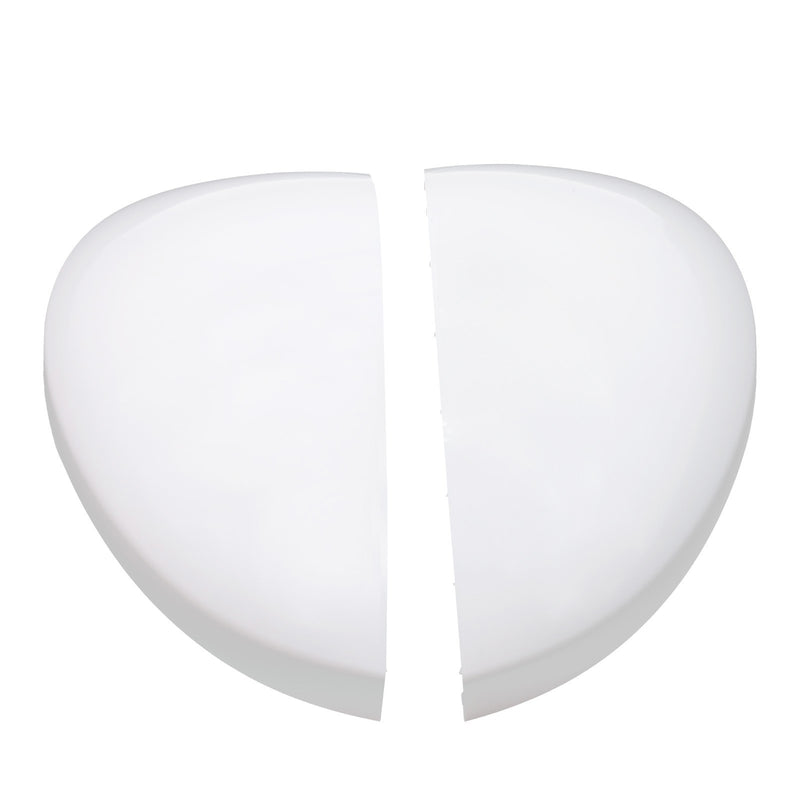DURAFORCE Driver & Passenger Side 2 x White Mirror Cap Set For HONDA CIVIC 2022-2023