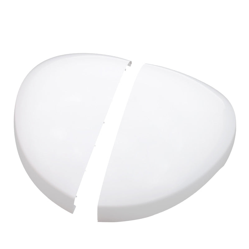 DURAFORCE Driver & Passenger Side 2 x White Mirror Cap Set For HONDA CIVIC 2022-2023