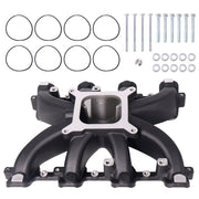 DURAFORCE For GM LS Gen III IV LS1 LS2 LS6 Black Single Plane Carb Intake Manifold 300-132