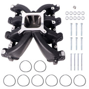 DURAFORCE For GM LS Gen III IV LS1 LS2 LS6 Black Single Plane Carb Intake Manifold 300-132