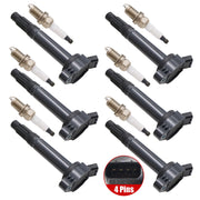 DURAFORCE For Lexus ES350 RX350 RX450h 3.5L 90919A2002 6 x Ignition Coils +6 x Spark Plugs