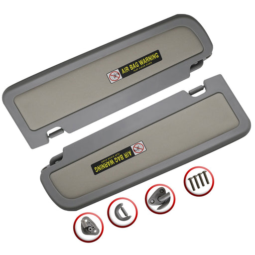 DURAFORCE 83280SNAA01ZC Set of 2 Sun Visor LH&RH For 2006-2008 Honda Civic 1.3L 2.0L l4