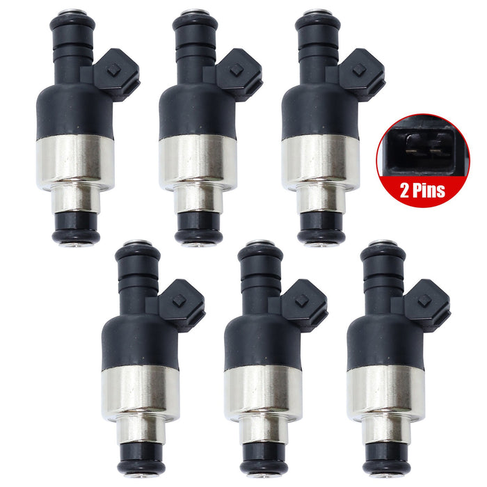 DURAFORCE 6Pcs Fuel Injectors 17120683 For BUICK CADILLAC CHEVROLET OLDSMOBILE PONTIAC