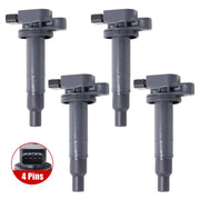 DURAFORCE Set of 4 Ignition Coil for Toyota Yaris Echo Scion XB 1.5L 01-10 UF316