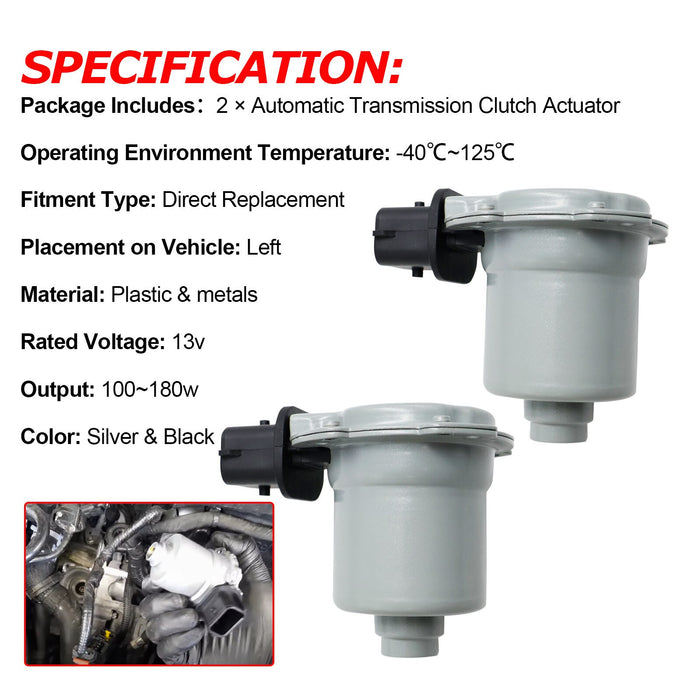 DURAFORCE 2PCS Automatic Transmission Clutch Actuator AE8Z7C604A For Ford Fiesta Focus