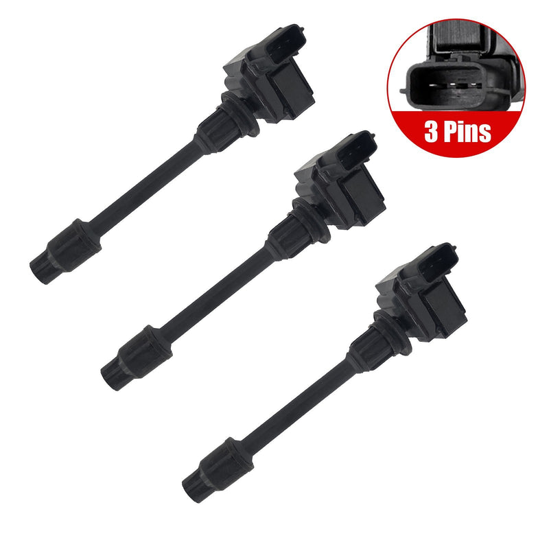 DURAFORCE 3X Ignition Coil 224482Y006 For Nissan Maxima Infiniti I30 V6 3.0L 2000-2001