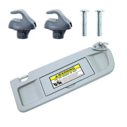 DURAFORCE For Honda Civic 2.0L 1.8L 2006-2008 Light Gray Sun Visor W/Clip Passenger Side
