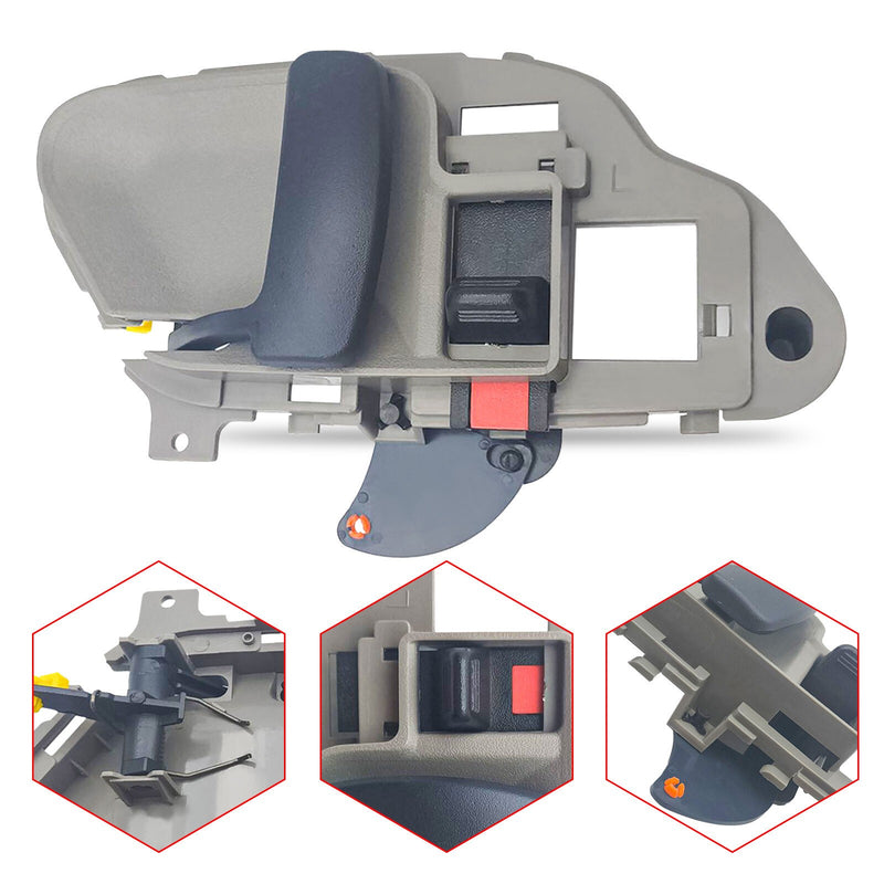 DURAFORCE Door Handle Inside Interior Gray Driver Left LH for Chevy GMC Tahoe Suburban