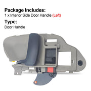 DURAFORCE Door Handle Inside Interior Gray Driver Left LH for Chevy GMC Tahoe Suburban