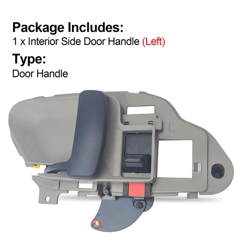 DURAFORCE Door Handle Inside Interior Gray Driver Left LH for Chevy GMC Tahoe Suburban