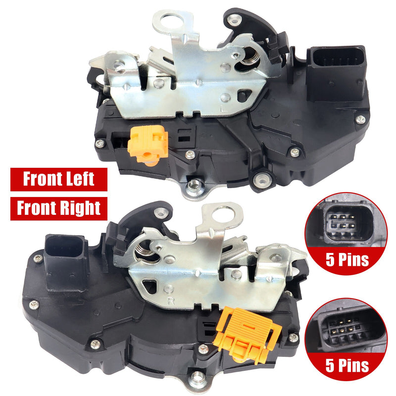 DURAFORCE For GMC Sierra Chevy Silverado Door Lock Actuator Latch Front Left & Right Set