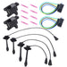 DURAFORCE 2 x Ignition Coil & Connector Pigtail Plug + 4 x Spark Plug Wire For Toyota New