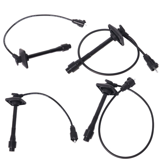 DURAFORCE 2 x Ignition Coil & Connector Pigtail Plug + 4 x Spark Plug Wire For Toyota New