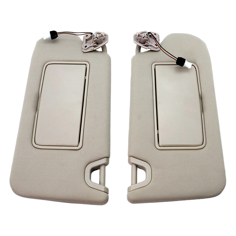 DURAFORCE NEW For 2013-2018 Nissan Altima 1 Pair Set Driver&Passenger Sun Visor Beige R/L