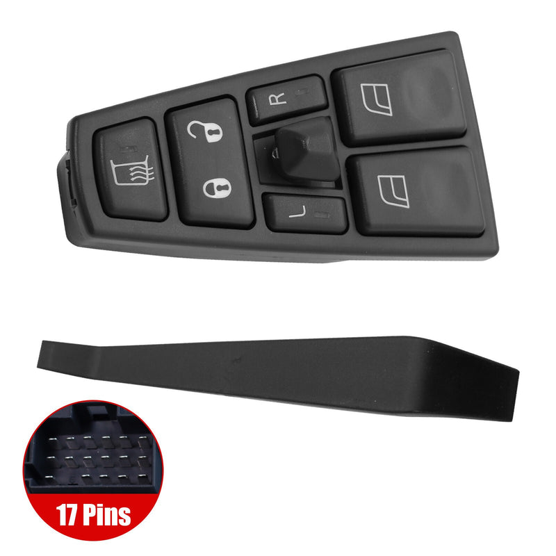 DURAFORCE Power Window Control Switch Front Left for 05-16 Volvo VN VNL 21628532 22569484