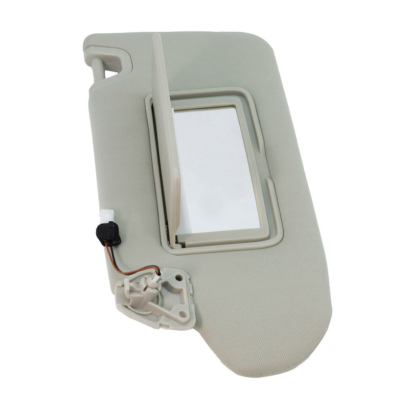 DURAFORCE 2x Front L&R Sun Visor & Bracket W/Light For Nissan Altima 13-18 Gray 964013TA2A