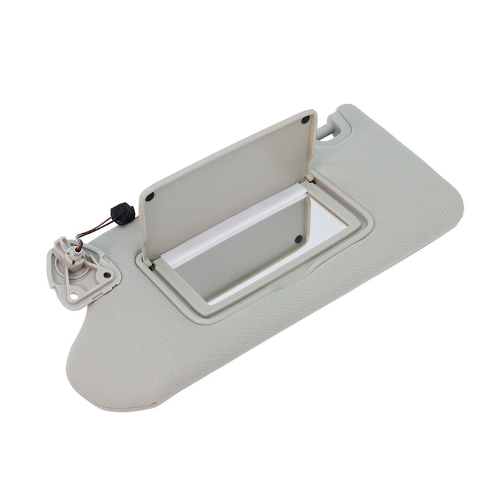 DURAFORCE 2x Front L&R Sun Visor & Bracket W/Light For Nissan Altima 13-18 Gray 964013TA2A