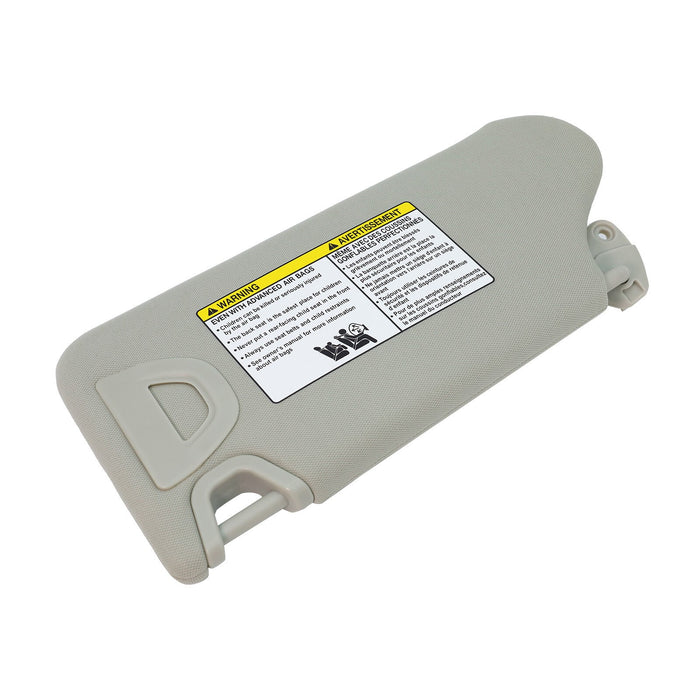 DURAFORCE 2x Front L&R Sun Visor & Bracket W/Light For Nissan Altima 13-18 Gray 964013TA2A