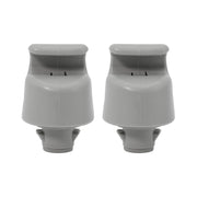 DURAFORCE 2x Front L&R Sun Visor & Bracket W/Light For Nissan Altima 13-18 Gray 964013TA2A