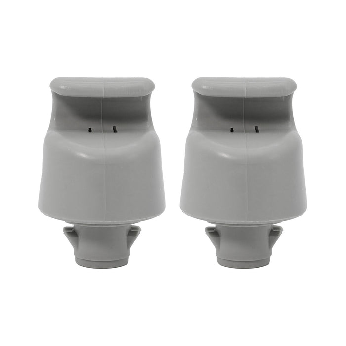 DURAFORCE 2x Front L&R Sun Visor & Bracket W/Light For Nissan Altima 13-18 Gray 964013TA2A