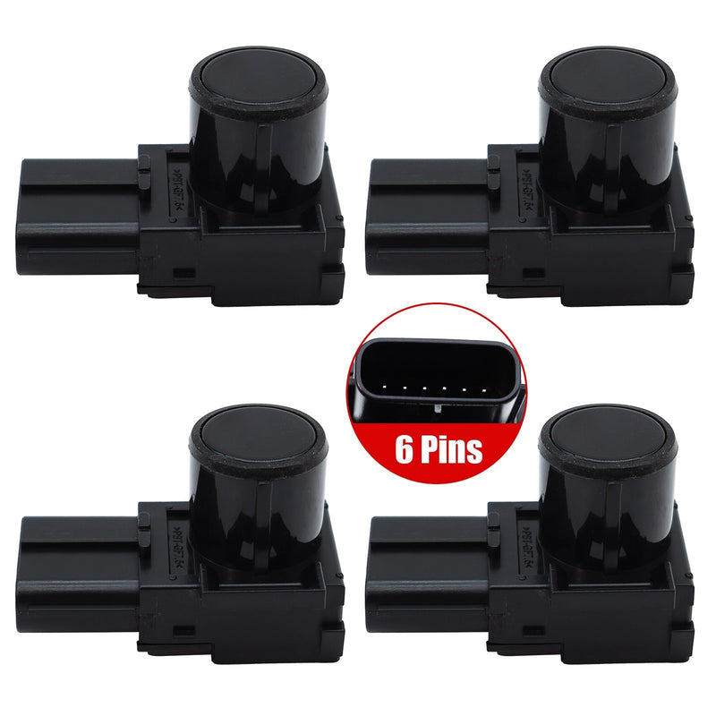 DURAFORCE 4PCS Black Parking Aid Sensors 89341-33140 For Toyota Land Cruiser Sequoia