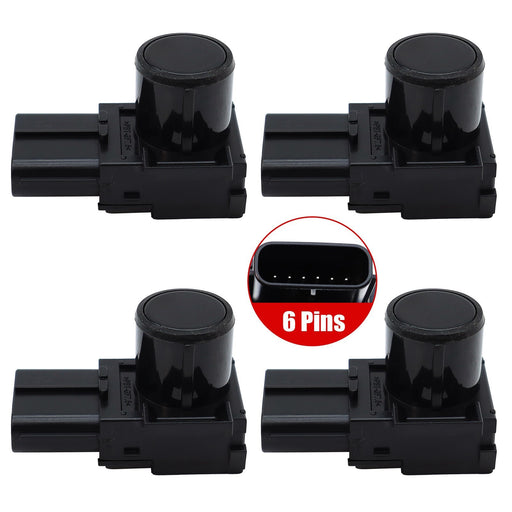 DURAFORCE 4PCS Black Parking Aid Sensors 89341-33140 For Toyota Land Cruiser Sequoia