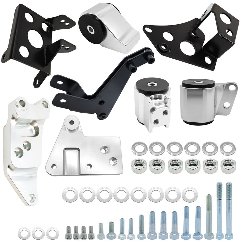 DURAFORCE For K-Swap EK Chassis 96-00 Civic K20 K24 K-Series Engine Mount Bracket Kit