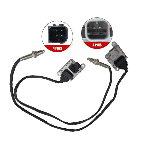 DURAFORCE 2872946 Set Of 2 Inlet+Outlet Nox Sensors For Kenworth ISX cummins 2013-2015