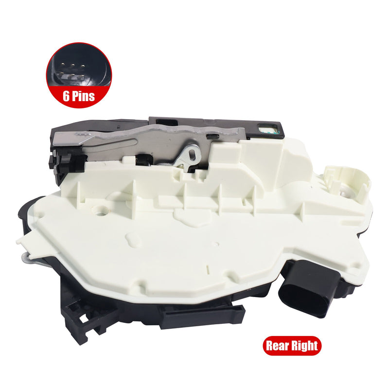 DURAFORCE Door Lock Actuator for Volkswagen Tiguan 2009-2017 CC 2013-2017 Rear Passenger