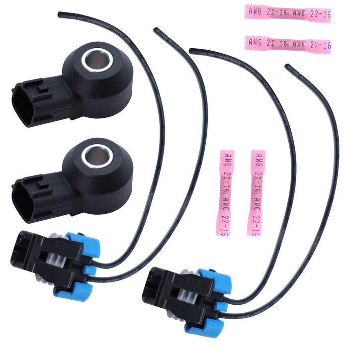 DURAFORCE 2x Knock Sensor W/ Pigtail Wire 220607B000 For Nissan Frontier Xterra Pathfinder