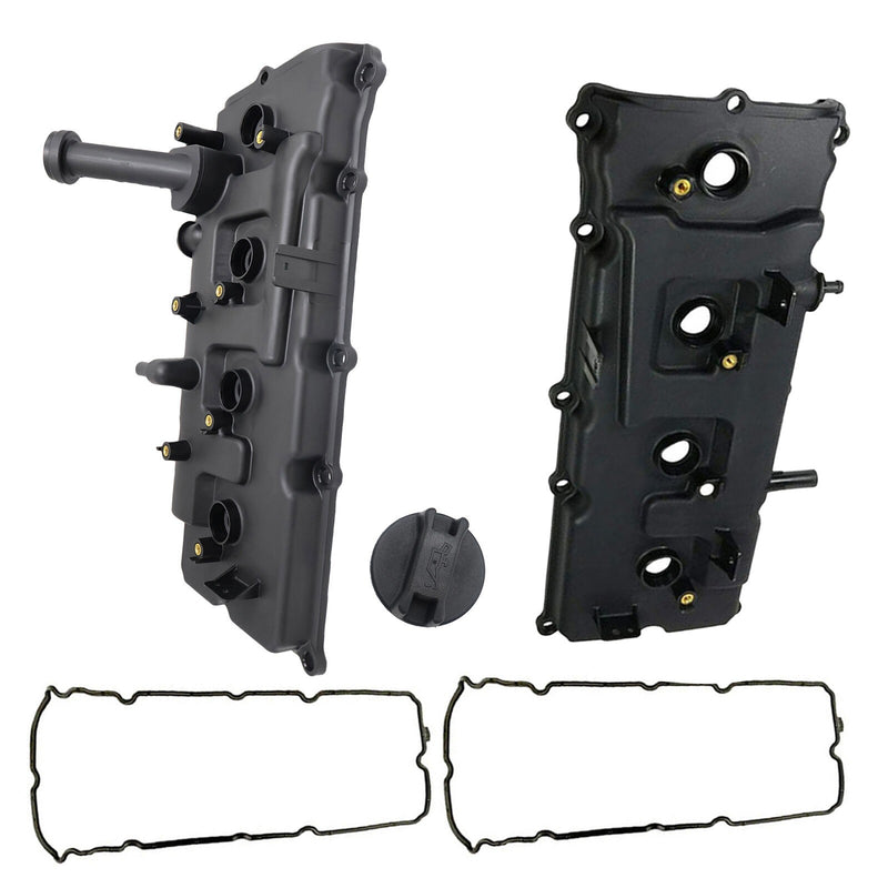 DURAFORCE New 2x Valve Cover W/Gaskets/ Cap Left & Right For Infiniti QX56 Nissan Titan